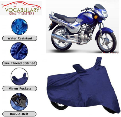 MEGA MARTZZ Waterproof Two Wheeler Cover for TVS(Victor GLX, Blue)