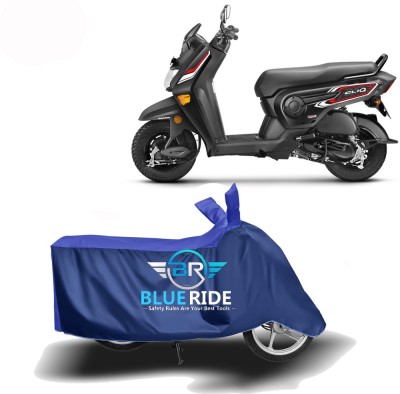 BLUERIDE Two Wheeler Cover for Honda(Cliq, Blue)