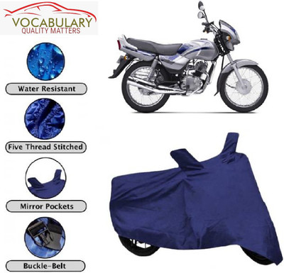 MEGA MARTZZ Waterproof Two Wheeler Cover for TVS(Victor Edge, Blue)