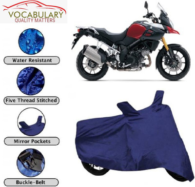 MEGA MARTZZ Waterproof Two Wheeler Cover for Suzuki(V-Strom 1000, Blue)