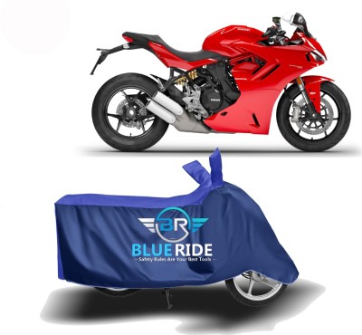 BLUERIDE Two Wheeler Cover for Ducati(SuperSport, Blue)