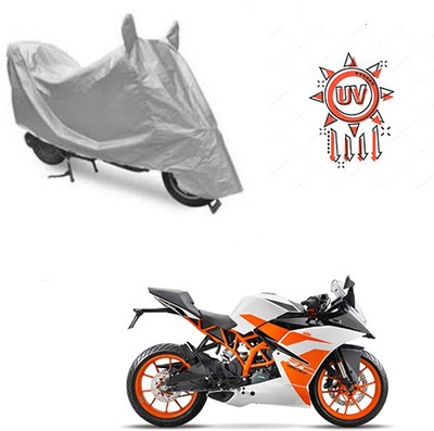 THE REAL ARV Waterproof Two Wheeler Cover for KTM(Duke 200, Silver)