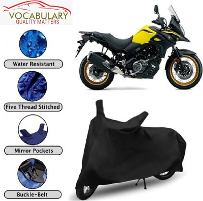 Astips Waterproof Two Wheeler Cover for Suzuki(V-Strom 650 XT, Black)