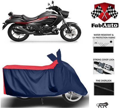 FabAuto Waterproof Two Wheeler Cover for Suzuki(Intruder, Blue)