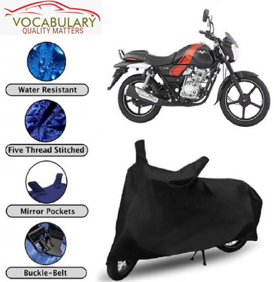 Astips Waterproof Two Wheeler Cover for Bajaj(V12, Black)