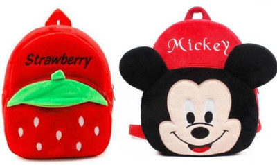 A Little Swag BM-StrawBerry With Mickey _pk_p8 12 L Backpack(Multicolor)