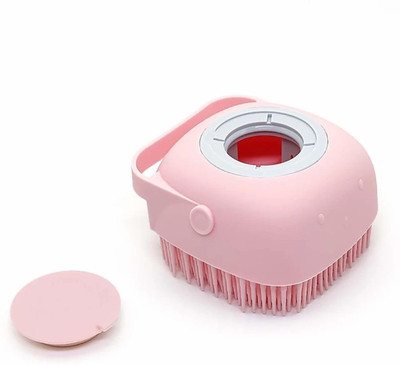 TEDRED silicone soft cleaning bath body brush with shampoo dispenser