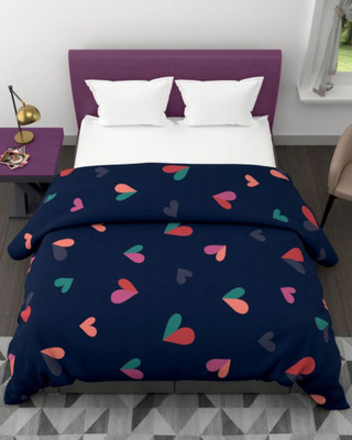 KEA Printed Single Comforter for  Heavy Winter(Microfiber, Blue)