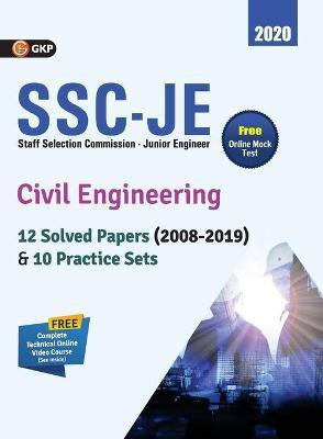 Ssc Je 2020 Civil Engineering 12 Solved Paper (2008-19) & 10 Practice Sets(English, Paperback, Gkp)