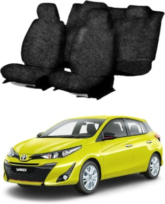 Chiefride Cotton Car Seat Cover For Toyota Yaris(5 Seater, 2 Back Seat Head Rests)