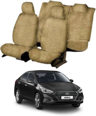 Chiefride Cotton Car Seat Cover For Hyundai Verna(All Detachable Headrest, 5 Seater, 2 Back Seat Head Rests)