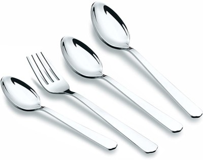 TIARA SOBER 24 Piece Stainless Steel Cutlery Set, (6PC Dessert Spoon, 6PC Baby Spoon, 6PC Baby Fork, 6PC Tea Spoon), Gift Sets Stainless Steel Cutlery Set(Pack of 24)