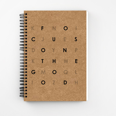 Furnish Marts Focus on the good Kraft Cover Wiro Bound Spiral Notebook Diary ( 160 Pages Unruled, A5, 90 GSM Natural Shade Paper ) A5 Notebook Unruled 160 Pages(Brown)