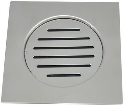 Viking Floor Stainless Steel Push Down Strainer(12.5 cm Set of 2)