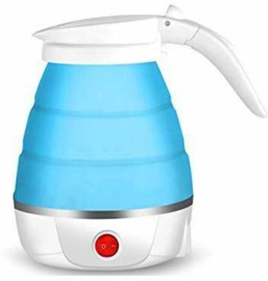 DN BROTHERS Travel Fold-able Electric Kettle Portable Silicone Kettle (Multicolor) Beverage Maker(0.6 L, Multicolor)