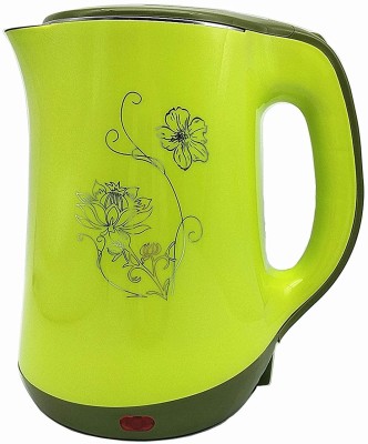 pinkparifashion electric kettle flower Electric Kettle(2.5 L, Green)