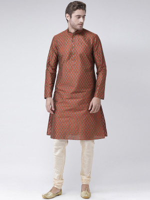 DEYANN Men Kurta Churidar Set