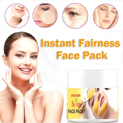 Ayurgen Herbals Be fair fairness face pack Ubtan Face Pack Mask with Saffron, Turmeric & Apricot Oil,(200 ml)