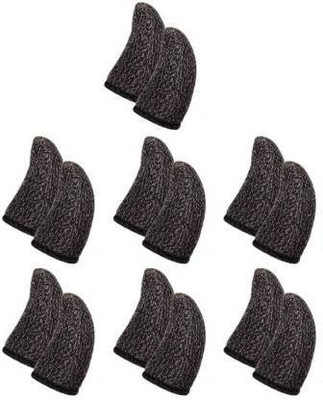 Viraan Pubg Gaming Anti-Slip Thumb Multi Color , Slip-Proof Sweat-Proof Pack of 7(Pair) Finger Sleeve(Pack of 14)