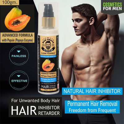the man choice Natural Permanent Hair Removal Cream Stop Hair Growth Inhibitor Remover of face, body, intimate area in Men & Women. (PACK OF 1) Cream(100 g)