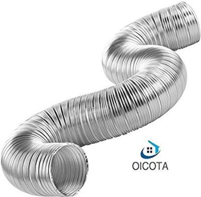 OICOTA 5INCH Flexible Aluminium Duct Pipe Chimney Exhaust Pipe (Up to 10...
