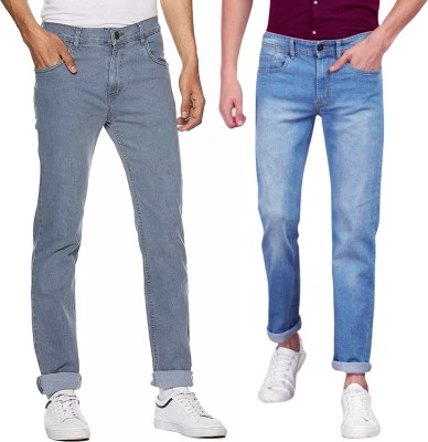 Masterly Weft Slim Men Multicolor Jeans(Pack of 2)