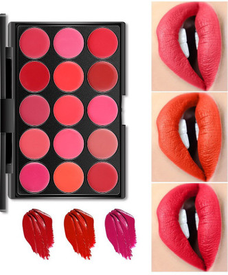 Latixmat NEW NON TRANSFER & MULTI COLOR LIP CREAM PALETTE(MULTI COLOR, 15 g)