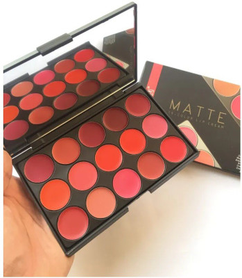 Latixmat NEW NON TRANSFER & KISS PROOF LIP CREAM PALETTE(MULTI COLOR, 15 g)