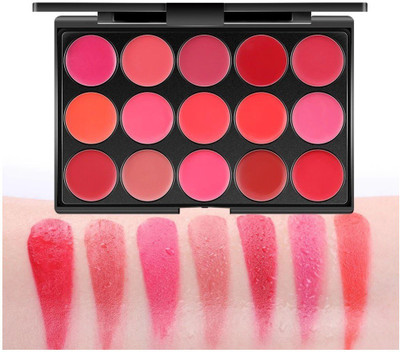 THTC Pro Professional Touch Matte Finish Makeup Pro Multi Color Lip Cream Palette(MULTI COLOR, 15 ml)
