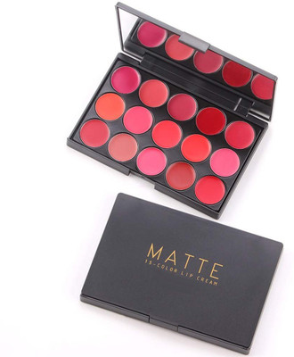 NADJA BEST MASK PROOF MATTE FINISH OR KISS PROOF MULTI COLOR CREAMY LIP CREAM PALETTE(MULTI COLOR, 20 g)