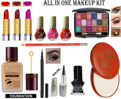 CLUB 16 All In One Makeup Kit Of 13 Makeup Items NYVR63(Pack of 13)