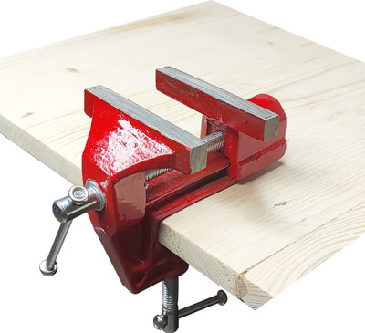 Scorpion Baby Cast Iron Fixed Base Bench Vice with Clamp (75 mm) Multi Vise Tool
