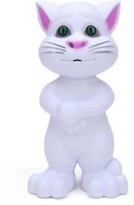 s yuvraj Talking Tom Cat Toy Robot Cat for Kids Speaking Repeats What You Say - Best Gift(White)