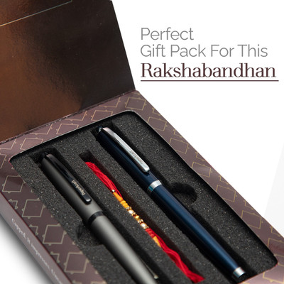 Paperkraft Pen Set(2 Pen, 1 Rakhi)