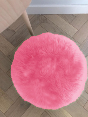 PICKKART Microfibre Solid Cushion Pack of 1(Pink)