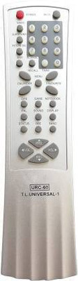 Akshita TV Compatible for URC-60 Universal (Work with All Most) TV Remote Control ( Chake Image With Old Remote ) TCL Remote Controller(Grey)