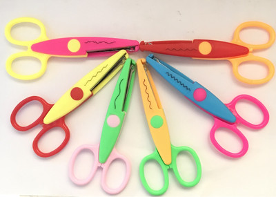 rci 6 Diffrent Shaps Scissor Art and Craft Zig zag Paper Shaper Scissor Multicolor Scissors(Set of 6, Multicolor)