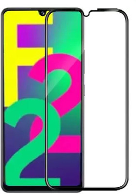 ISAAK Edge To Edge Tempered Glass for Samsung Galaxy F22 Edge to Edge, Full Glue, 11D Tempered Glass(Pack of 1)