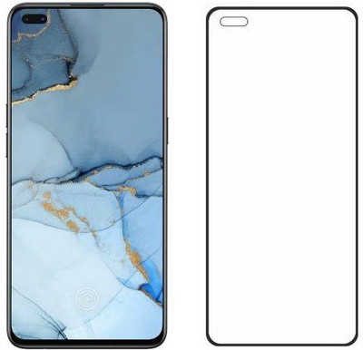 HOBBYTRONICS Edge To Edge Tempered Glass for Oppo Reno3 Pro(Pack of 1)
