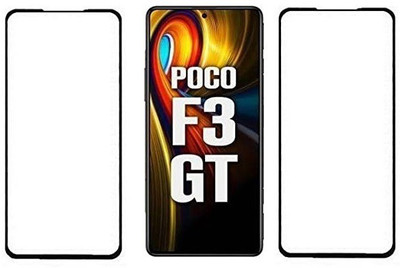 Bodoma Edge To Edge Tempered Glass for Poco F3 GT 5G, Poco F3 GT Pack of 2(Pack of 2)
