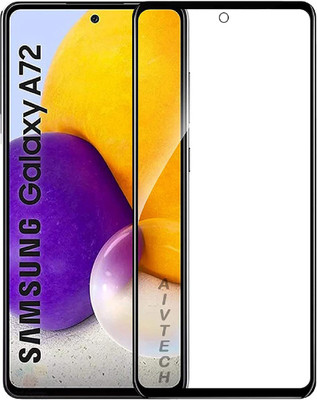 Flipkart SmartBuy Edge To Edge Tempered Glass for Samsung Galaxy A72 4G, Samsung Galaxy A72 5G Camera Cut Full Glue Edge to Edge Tempered Glass(Pack of 1)