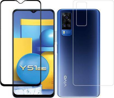 PONDRIK Front and Back Screen Guard for VIVO Y51(Pack of 2)