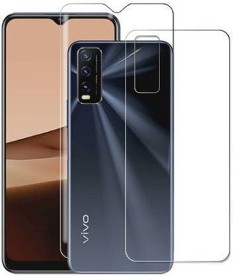 PONDRIK Front and Back Screen Guard for vivo Y20G(Pack of 2)