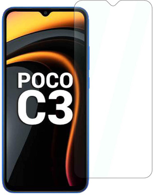 MOBX Tempered Glass Guard for POCO C3(Pack of 1)