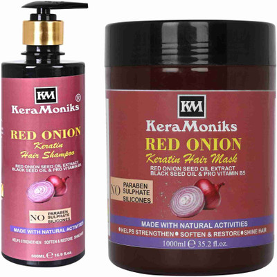 Keramoniks Red Onion Hair Mask 1000 ml(2 Items in the set)