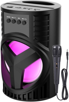 kluzie TOP SELLING WS-03 Super Bass Portable Wireless sub woofer Sound Box system Multimidea Speaker Led Light mini Home theatre AUX supported Carry Handle Speaker FM Radio USB, Micro SD Card Reader 10 W Bluetooth Speaker(Black, Stereo Channel)