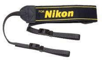 SHOPEE Branded Digital DSLR Camera Shoulder Neck Strap for Nikon Strap(Black, Yellow)
