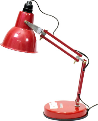 Caleta Study Lamp for Students with Metal Body (Tairy Round) (Red) Study Lamp(45 cm, Red)