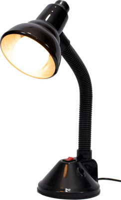 Caleta Study Lamp for Students with Metal Shade and Plastic Base (Black) Study Lamp(41 cm, Black)