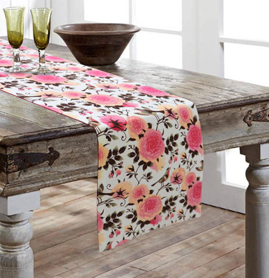 AIRWILL Multicolor 152 cm Reversible Table Runner(Cotton)